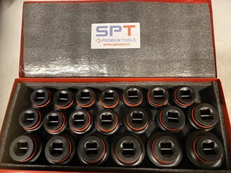 SPT Socket set 3/4" 21 psc 19-41 in metal box